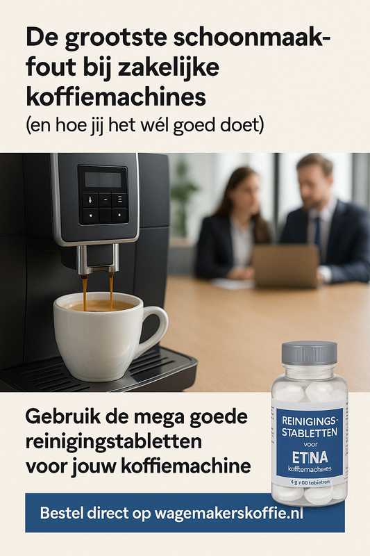 De grootste schoonmaakfout bij zakelijke koffiemachines (en hoe jij het wél goed doet)