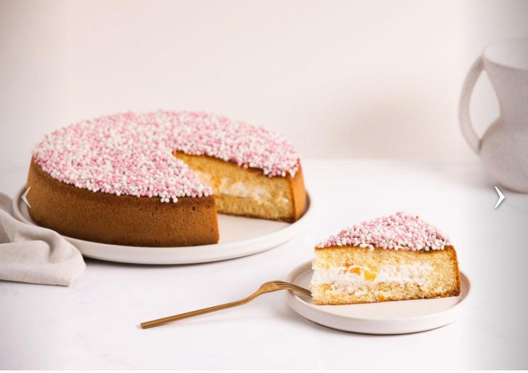 Geboorte taart Meisje (12 personen)