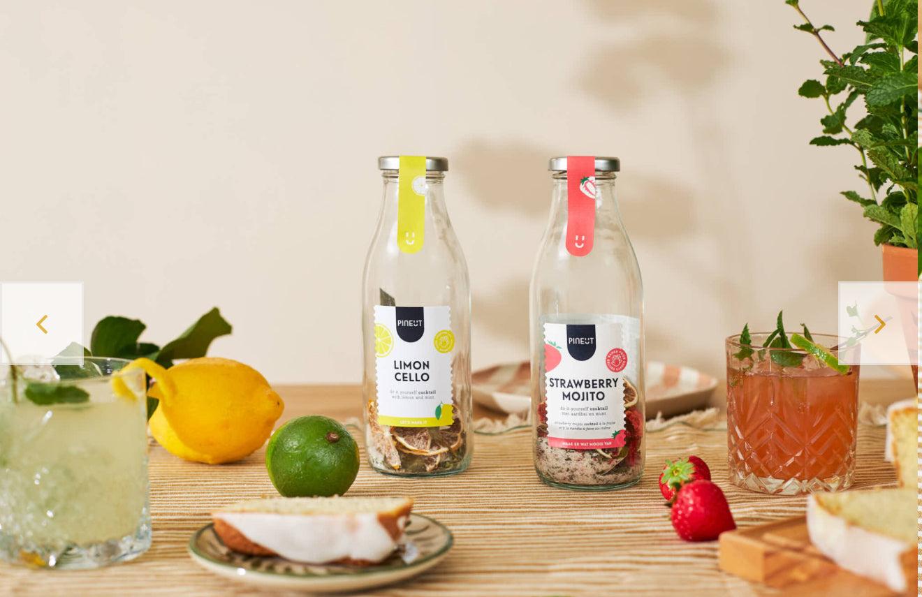 Pineut Cocktail | Giftpack | Strawberry Mojito & Limoncello BIO