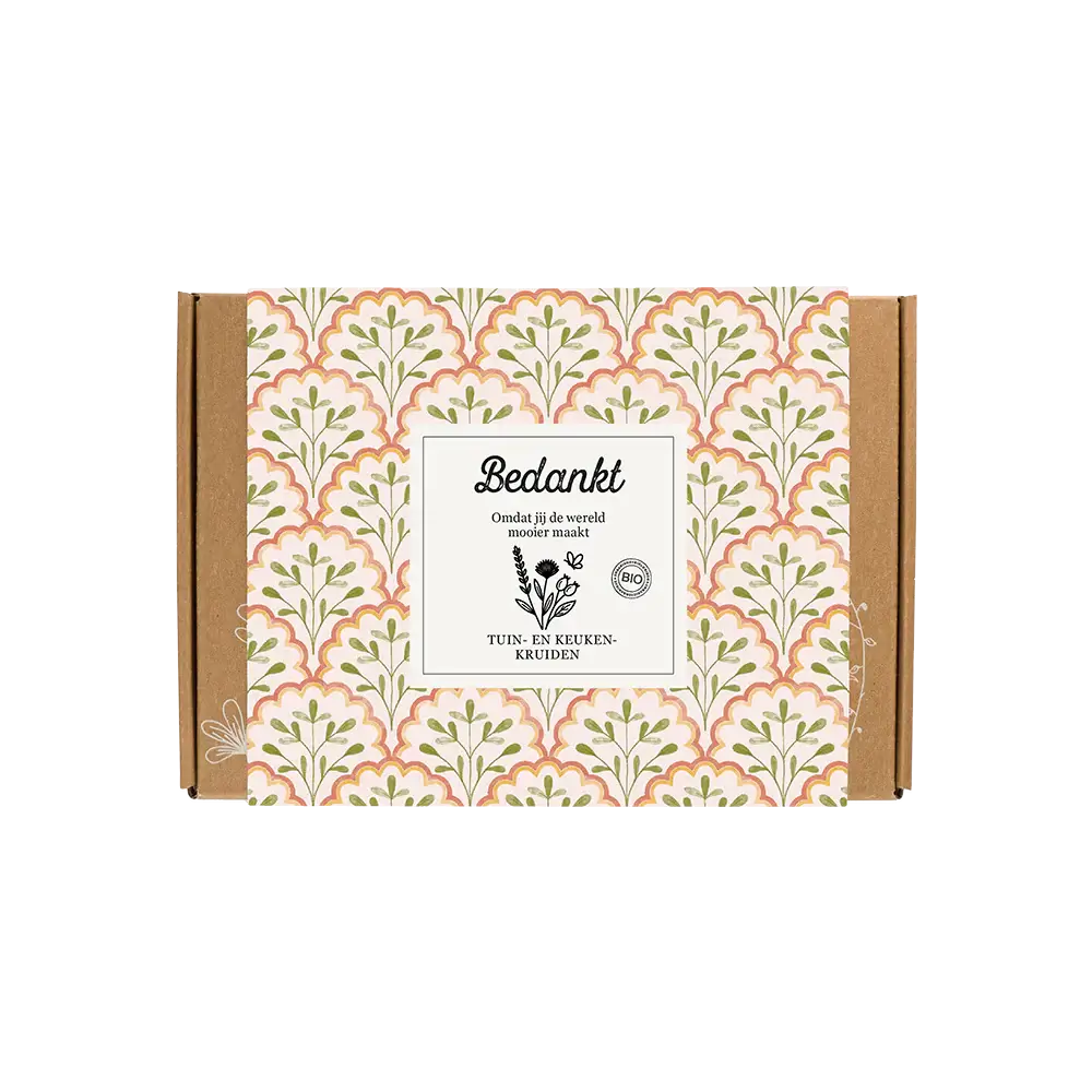 Gift Box Small met Blossombs kruidenmix – duurzaam voor Dag van de Leraar, Leidster of Zorg
