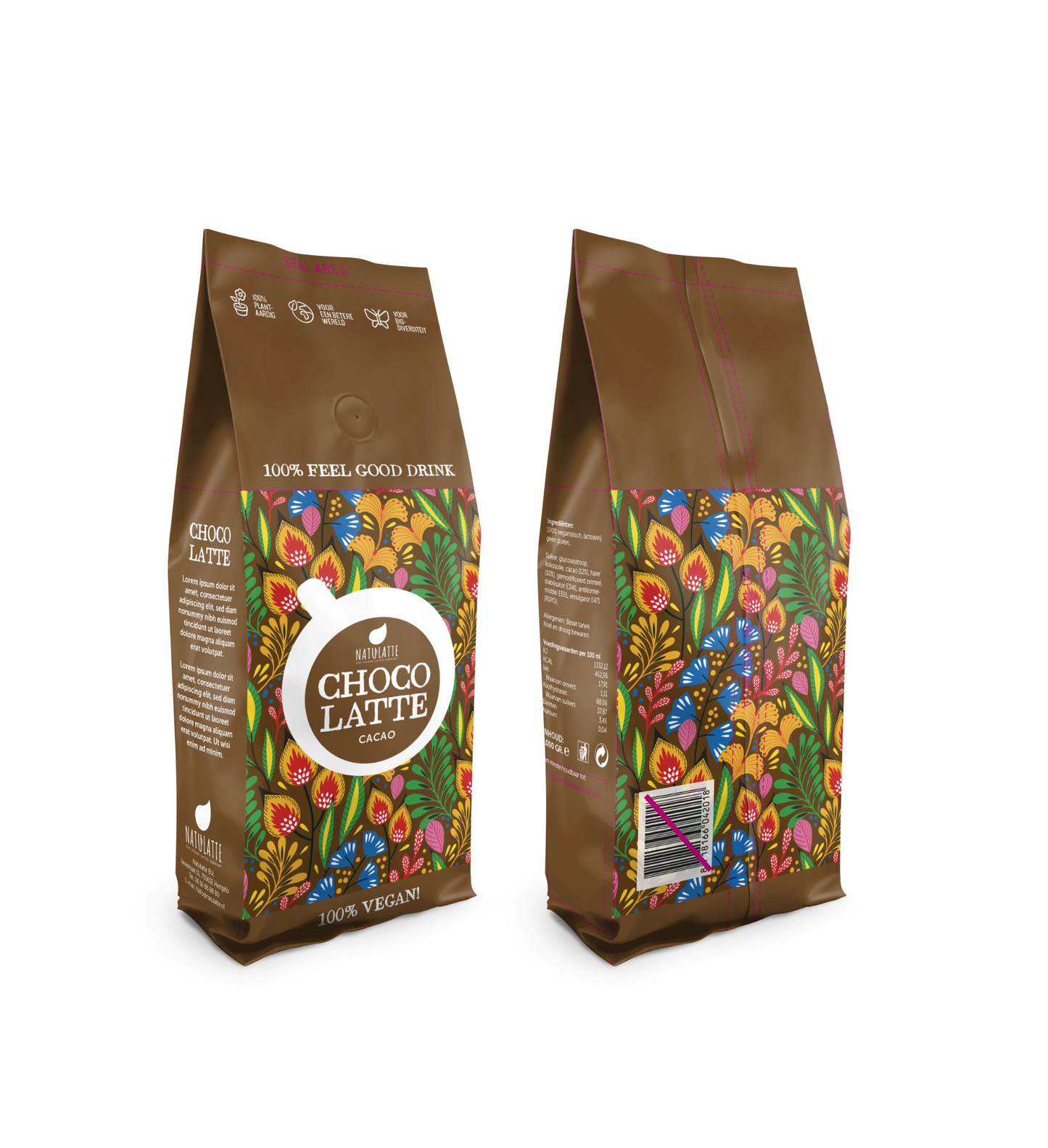 Natulatte Choco Latte – Vegan chocolademelk poeder (750g)