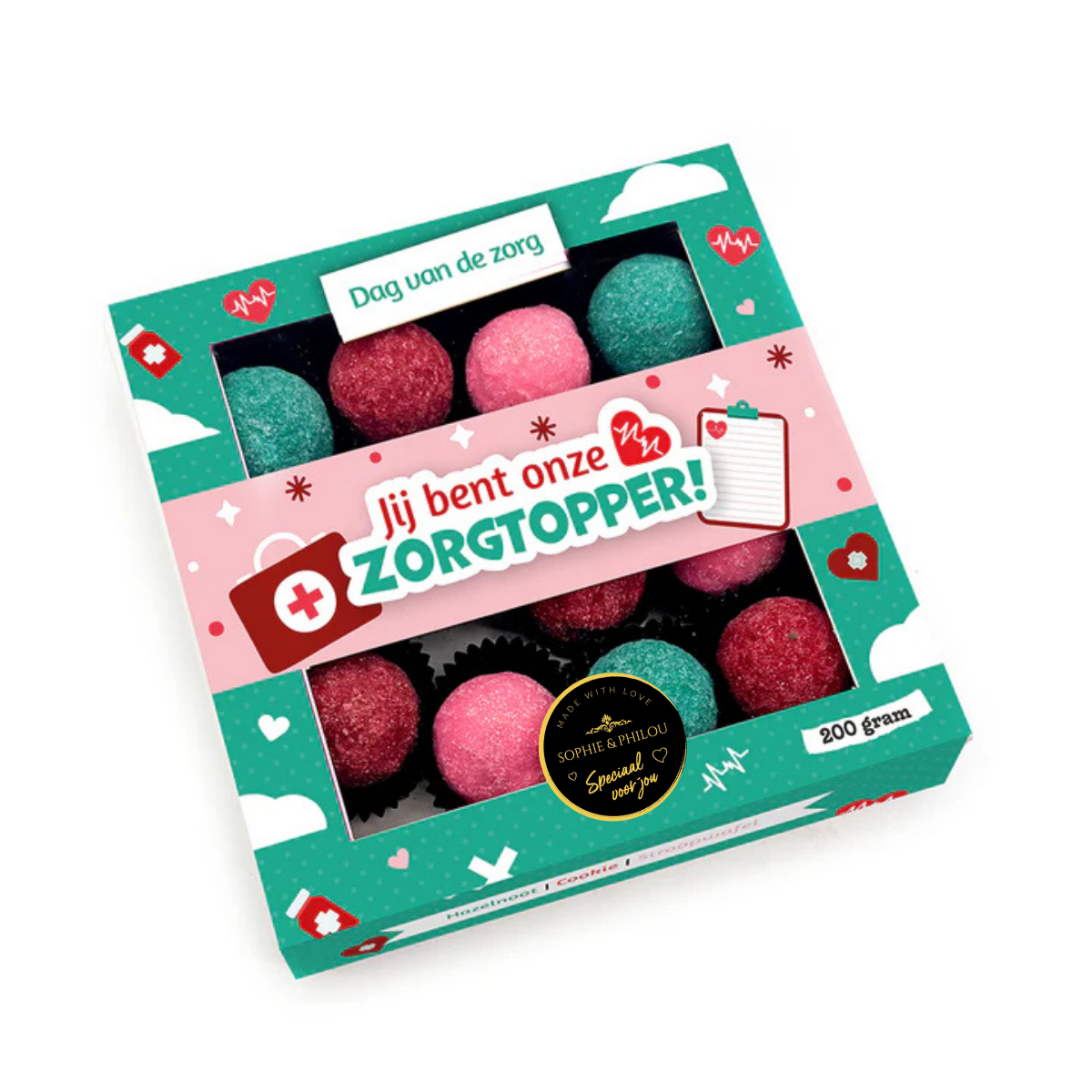Chocoladetruffels Zorgtopper – Origineel cadeau voor zorgpersoneel