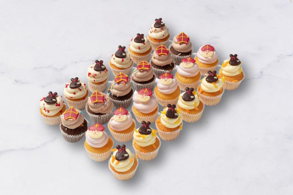 Sinterklaas mini cupcakes (24 stuks)