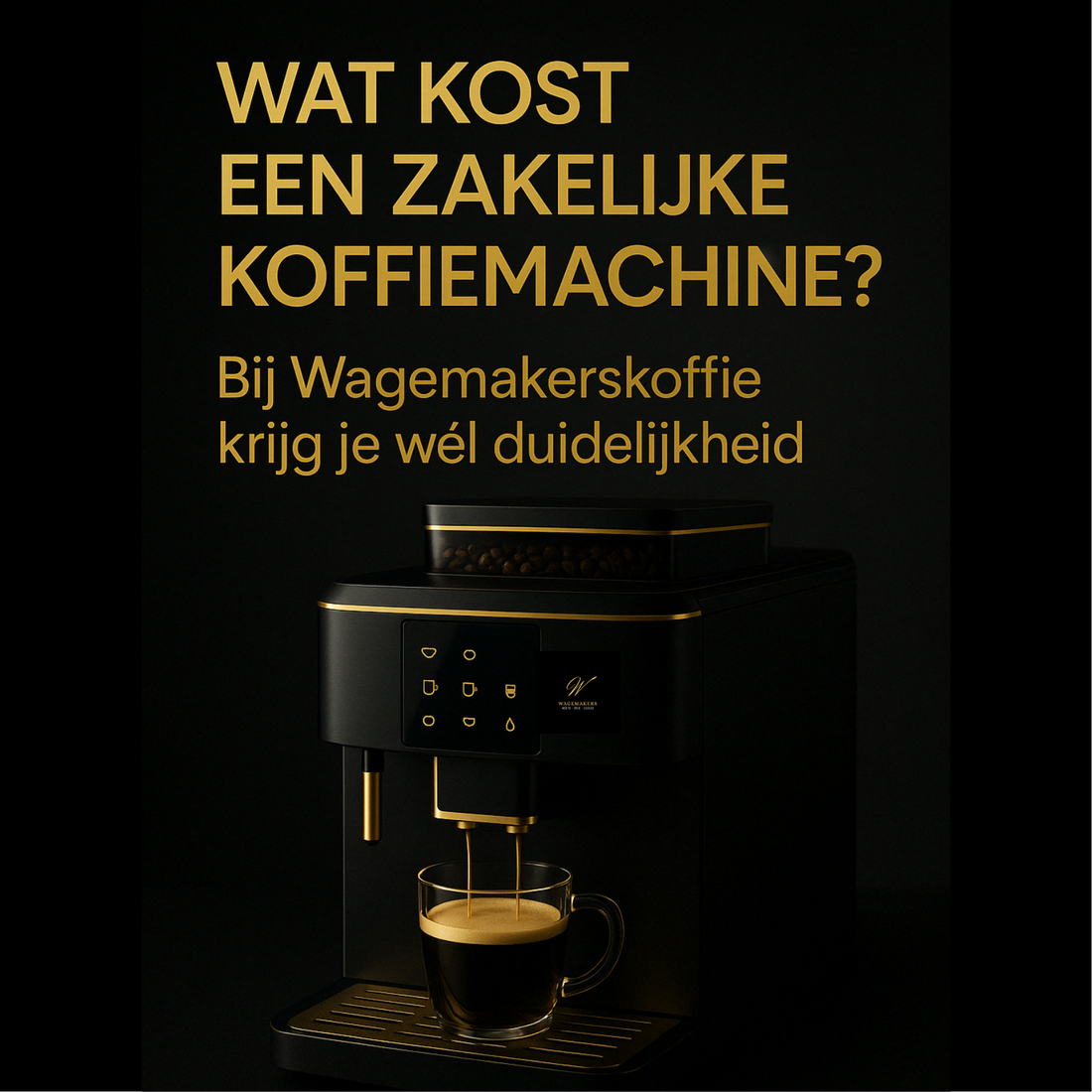 Wat kost een koffiemachine voor op kantoor? Bij Wagemakerskoffie weet je waar je aan toe bent.