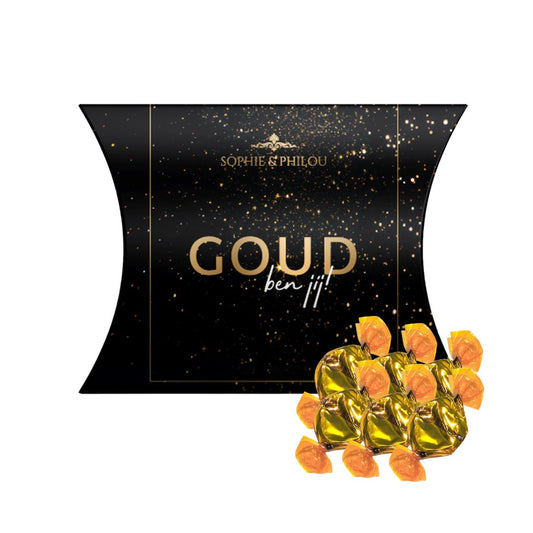 Ontdek de Verleiding van Goud Ben Jij Toffee - Luxe Chocoladecadeaus van Sophie & Philou - Wagemakerskoffie - Thee - Cadeau