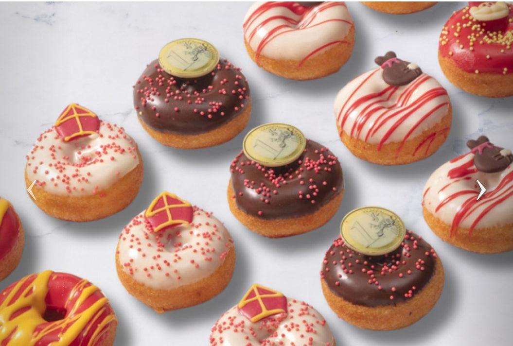 Luxe Sinterklaas mini donuts (15 stuks)