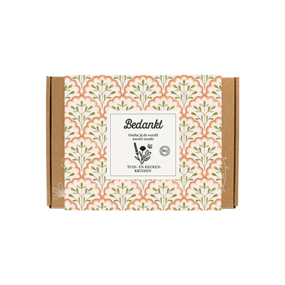 Gift Box Small met Blossombs kruidenmix – duurzaam  voor Dag van de Leraar, Leidster of Zorg