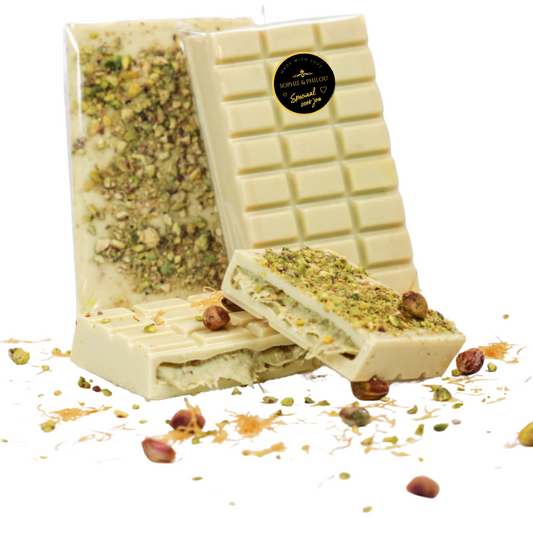 Dubai Bar Deluxe | Pistache | Crunchy Kadayif | Wit | +-200 gram