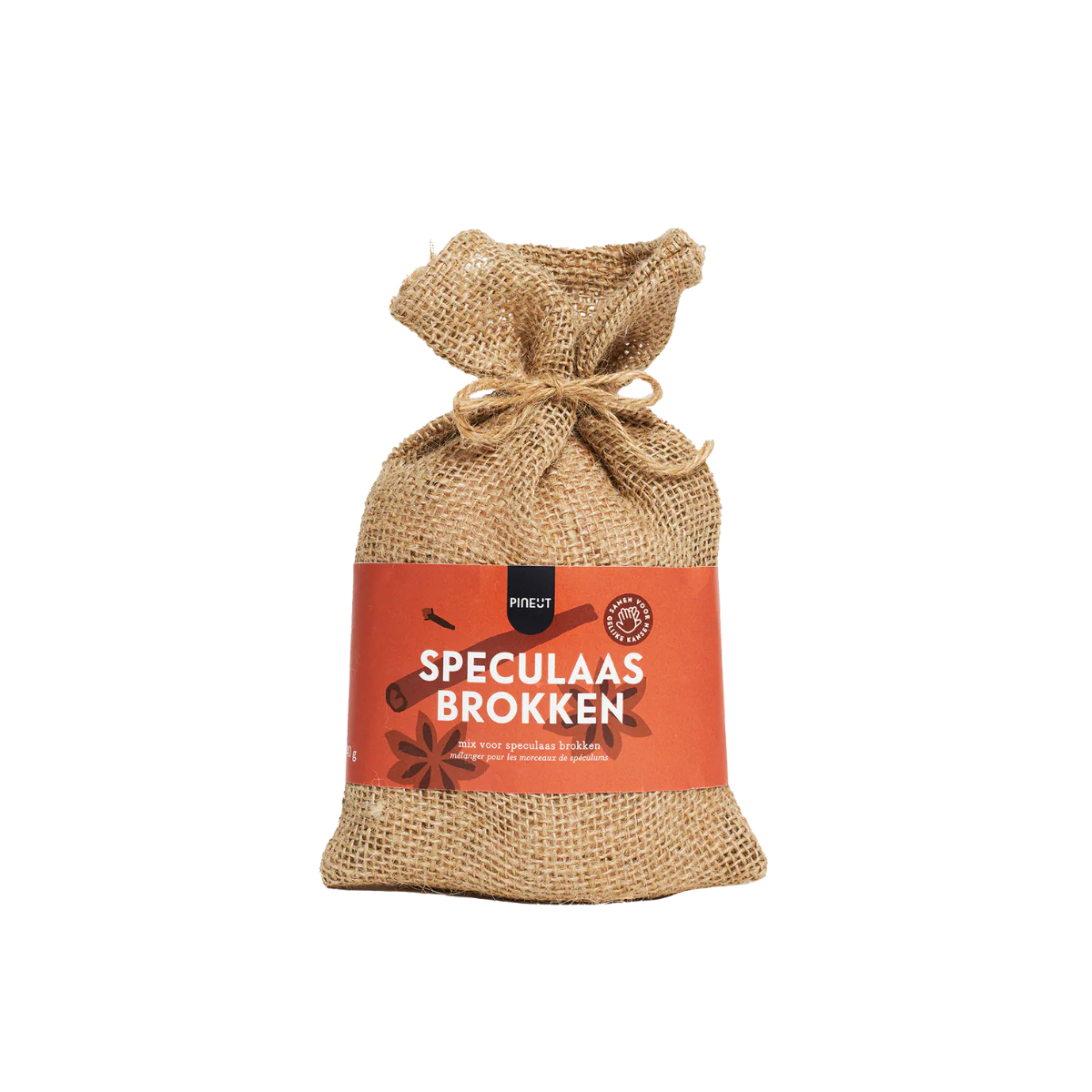 Koek | Jute zakje | Speculaasbrokken