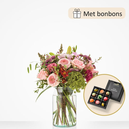 Cadeauset Zoet gebaar Bloemen Saskia