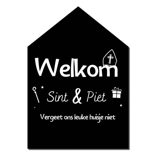 4x Huisje – Welkom Sinterklaas