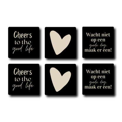 6x Onderzetters