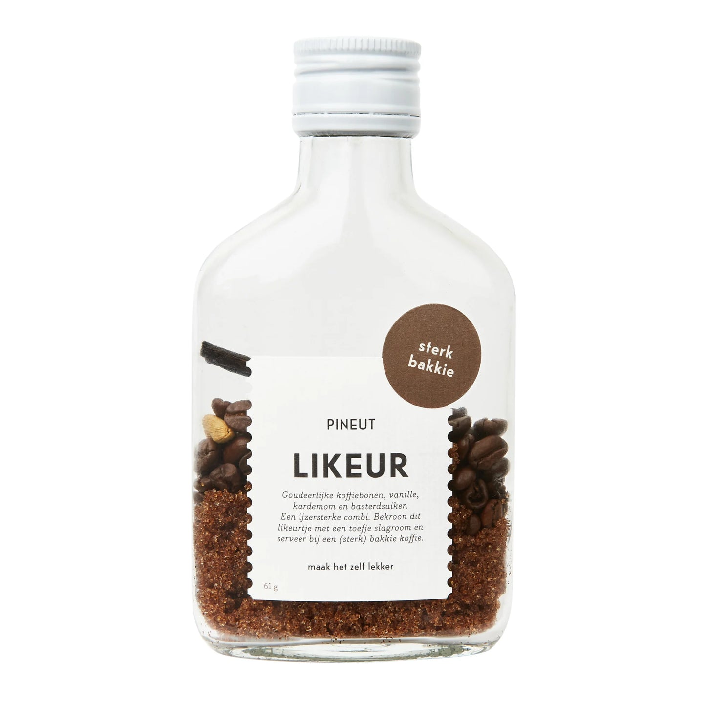 Pineut Koffielikeur | Zakflacon | Sterk Bakkie