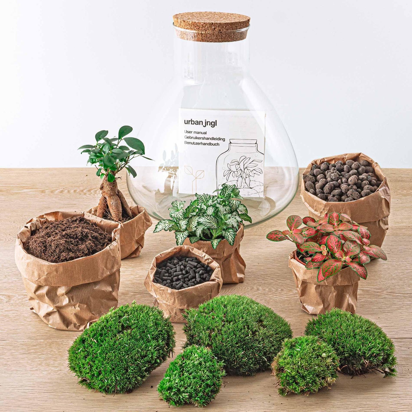 DHZ terrarium - Sam XL Bonsai - ↕ 35 cm - Hark + Schop + Pincet + Schaar