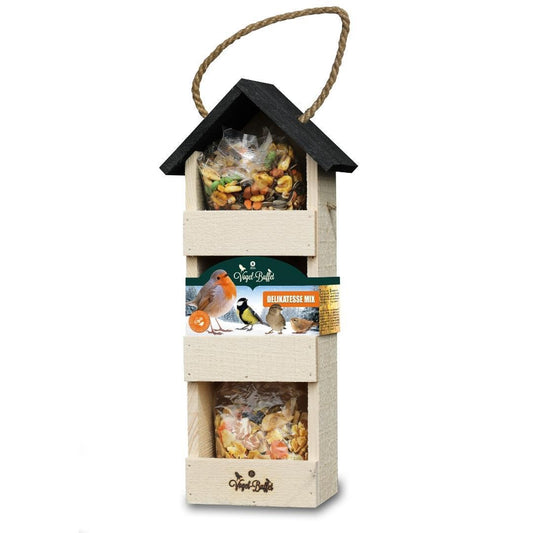 Bird-Buffet | Etagere Culinair inclusief 3 voedermengsels | 520 gram