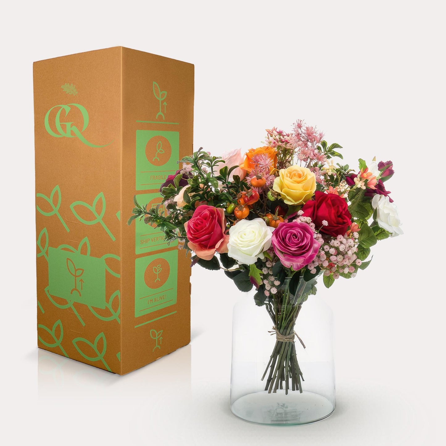 Kunstbloemen - Sophie M - Kleur Roses - 45 cm