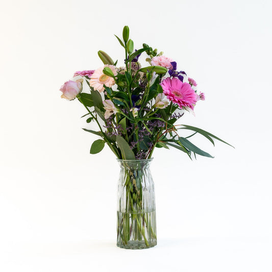 Boeket Roze Wolk | Bloemen in gemengde roze kleuren | 50cm lengte
